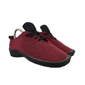 Arcopedico Shoes Women 38 Sneaker Lifestyle Comfort Walking Casual Knit Bordeaux